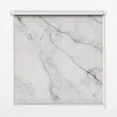 Produktbild von Seitenzug-Rollo Fensterrollo Jalousie - Lichtdurchlässig Springrollos - 140x180 cm - Graue Murmel