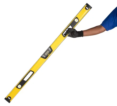 Productafbeelding van Stanley FatMax, waterpas met bel, 1,2 meter, zwart, geel, met percentage-aanduiding, graden, LCD-display