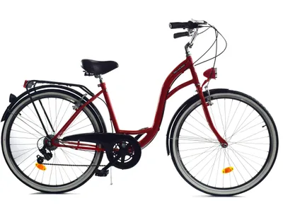 Zdjęcie produktu dla Rower Dallas City 26" 7spd - czerwony z czarnym