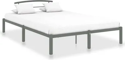 Produktbild von Bettgestell Grau Metall 160x200 cm