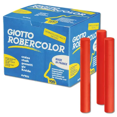 Produktbild von ROBERCOLOR Kreide rund 100 Stück bunt staubarm bruchfest Schultafel