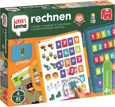 Produktbild von Jumbo Spiele Ich lerne rechnen - Lernspiel für Kinder ab 4 Jahren für 2 bis 4 Spieler