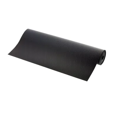 Image de Tapis antidérapant pour tiroirs 48 x 500 cm noir – Tapis découpable pour cuisine et atelier, tapis de protection en rouleau de 5 m, film antidérapant