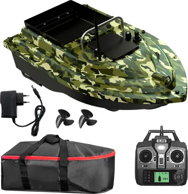 Obrázok produktu pre 12000mAh GPS Feeder Boat, 500m diaľkovo ovládaný rybársky čln Dual Motor Fish Finder s GPS Bait Boat