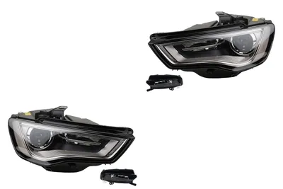 Produktbild von Scheinwerfer Satz passend für Audi A3 8V 04/12- Xenon D3S Li. & Re. + Nebelsche. 8V0941043C 8V0941043M 8V0941044C 8V0941044M 8V0941699C 8V09417 Johns