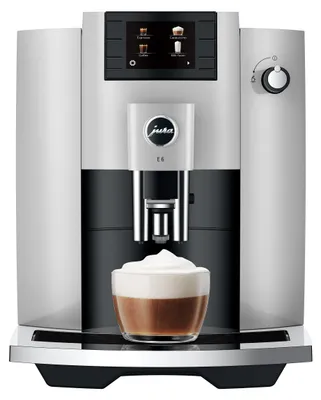 Immagine prodotto di JURA - E6 Platino - Macchina da caffè automatica con Professional Aroma Grinder, preriscaldamento intelligente e 11 specialità