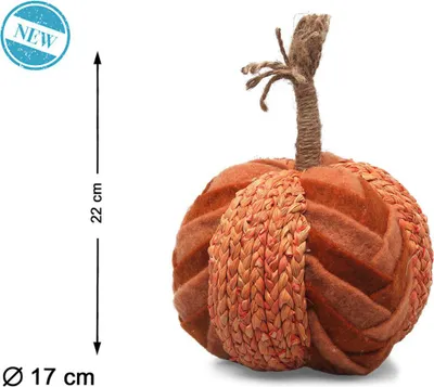 Obrázek produktu pro Halloweenská dekorace dýně 22 x 17 cm