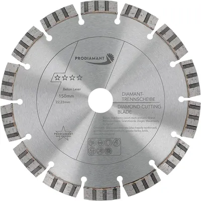 Immagine prodotto di PRODIAMANT Disco diamantato da taglio 150 mm per calcestruzzo Laser Turbo B711