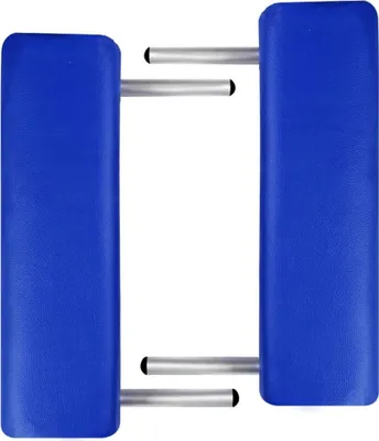 Immagine prodotto di Lettino Pieghevole da Massaggio Blu 2 Zone con Telaio Legno