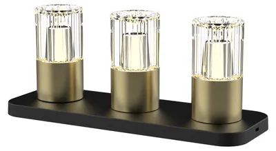 Productafbeelding van set van 3 decoratieve LED tafellampen draadloos dimbaar 2200–3000K