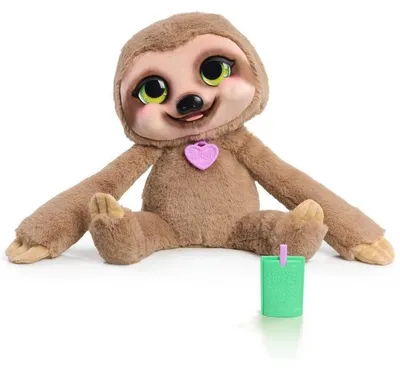 Productafbeelding van Interactief knuffelbeest FurReal Snuggles, met meer dan 50 geluiden en reacties, reageert op beweging, geschikt voor kinderen vanaf 3 jaar