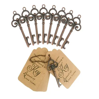 Produktbild von 20,Stück,Schlüssel,Flaschenöffner,notwendig,für,große,Hochzeit,,Hochzeitsbevorzugungen,Vintage,Skeleton,Schlüssel,Flaschenöffner,,Flaschenöffner