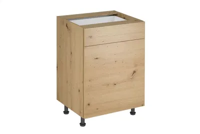 Produktbild von Küchenunterschrank 60 cm ohne Arbeitsplatte küchenmöbel, Langen D60S1 Artisan Eiche