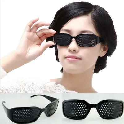 Produktbild von GKA Rasterbrille Brille Sehkorrektur Augentraining Lochbrille Sehhilfe Augen für Damen und Herren