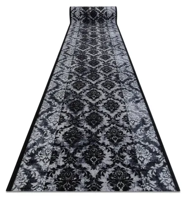 Image de TAPIS DE COULOIR  antidérapant ROMANCE 80 cm gris gris 80x100 cm