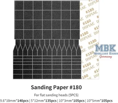 Produktbild von DSPIAE DSP-SP-ES01 Sanding Paper f.Flat Reciproctg.Sanding Head #180