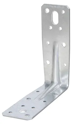 Immagine prodotto di Alberts 824549 Connettore angolare per impieghi gravosi, zincato, nero, rivestito in plastica, 125 x 125 x 45 x 2,5 mm, set da 50