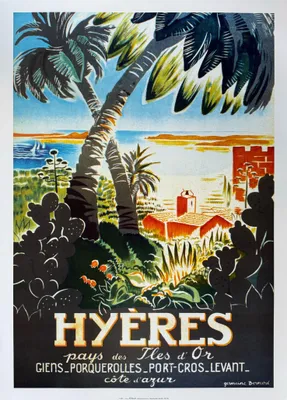 Image de Hyères - Germaine Bernard - 50x70cm Affiche Poster