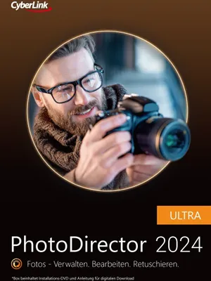 Produktbild von Cyberlink PhotoDirector 2024 Ultra /Dauerlizenz/ 1 PC (Lizenz per Email)