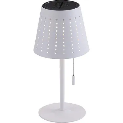Zdjęcie produktu dla JUST LIGHT Lampa stołowa LED MANDY Solar 3-stopniowy ściemniacz i funkcja timera (2h) Możliwość ładowania za pomocą ogniwa słonecznego biały Pokój dzienny, obszar zewnętrzny; np. salon, jadalnia, sypialnia, taras, balkon 19650-16