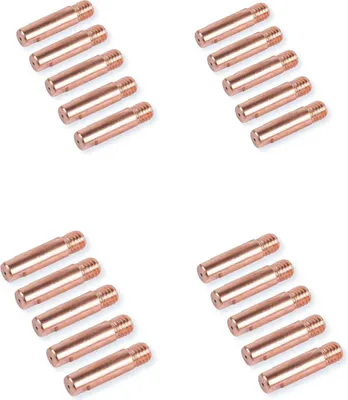 Produktbild von Stromdüse M6 MD15 25mm x Ø0,8mm Schweißmaschine 15 MIG/MAG Brenner 4 x 5 Stück