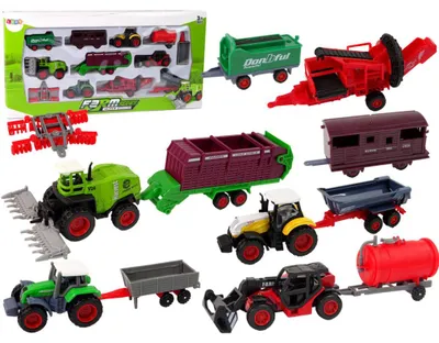Zdjęcie produktu dla Nd24_13259 Zestaw Pojazdow Rolniczych Traktor 12