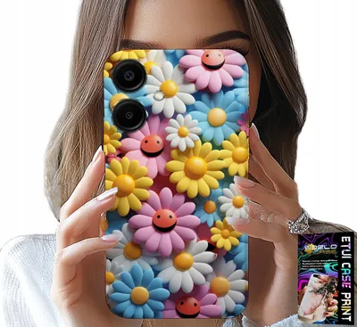 Image de Étui Pour Samsung Galaxy A06 5G - Fleurs Colorées, Marguerites Étui
