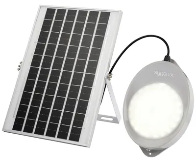 Image de Sygonix SY-5596934 Applique murale solaire d'extérieur avec détecteur de mouvement LED 10 W Gris