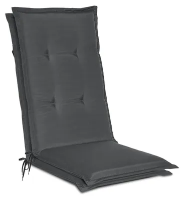 Produktbild von Beautissu 2er Set Gartenstuhlauflage Loft HL Graphitgrau, 120x50x6cm
