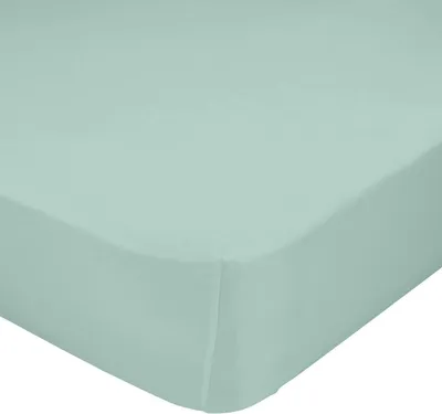 Image de HappyFriday BASIC drap de lit menthe 140 x 200 x 32 cm