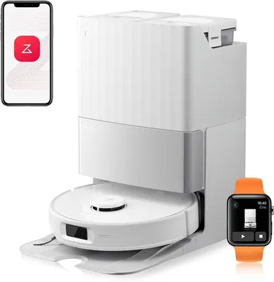 Zdjęcie produktu dla Roborock Qrevo Edge 5V1, Worek na kurz, Biały, Okrągły, Worek na kurz, 0,325 l, Ładowanie, Mop washing, Purification