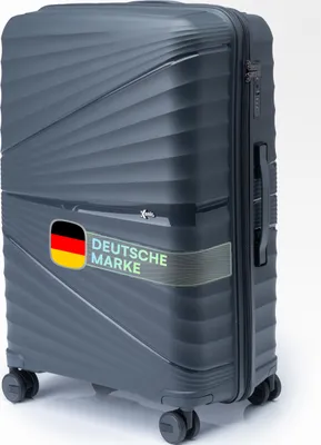 Produktbild von Xonic® Hartschalenkoffer XL für 100L - Bruchsicherer Rollkoffer Polypropylen mit 360° Doppelrollen & TSA-Schloss - Reisekoffer Dark Grey