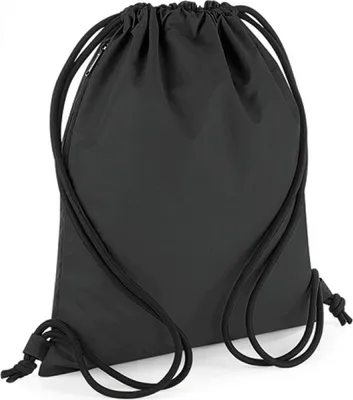 Produktbild von BagBase BG137 | Reflective Gymsac, 48 x 40 cm - Farbe: Black Reflective - Größe: 48 x 40 cm