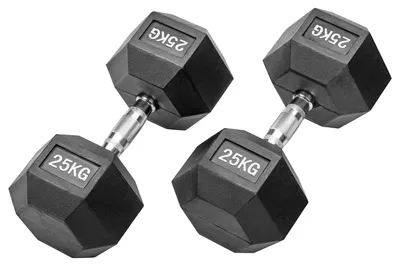 Obrázek produktu pro 50 kg, hexagonální činky "Studio", černá barva