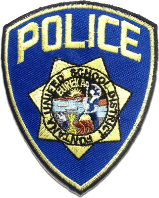 Obrázek produktu pro Policejní logo - nášivka, nažehlovací nášivka, nažehlovací aplikace, nášivky, k nažehlení, velikost: 6,8 x 8,5 cm