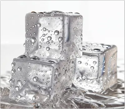 Produktbild von Spritzschutz Herdabdeckplatte Schneidebrett aus Glas Eiswuerfel 1-Teilig (60x52cm)