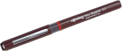 Produktbild von Feinschreiber Tikky Graphic Faserfeinschreiber 0,3mm schwarz Packung mit 12 Stück