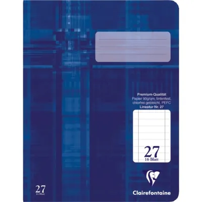 Produktbild von Clairefontaine Heft A4 Premium durchg liniert 16Bl