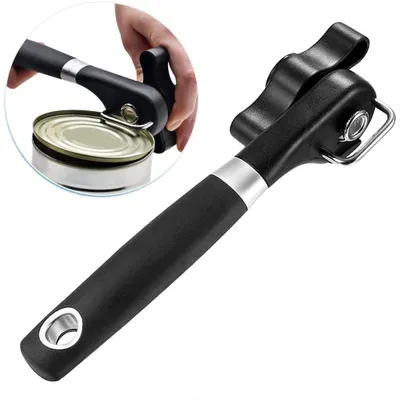 Produktbild von Safe Cut Dosenöffner, handlich, ergonomisch, glatte Kante, Dosenöffner aus lebensmittelechtem Edelstahl für Küche und Gastronomie