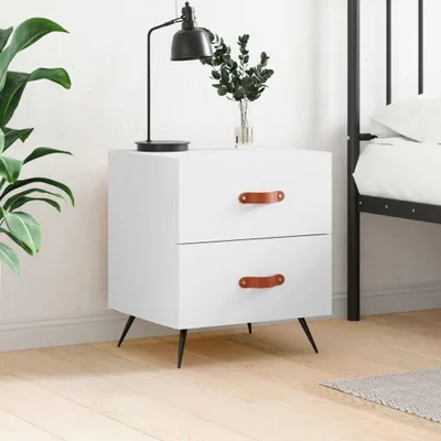 Zdjęcie produktu dla VidaXL 827244, Biały, Żelazo, Poliuretan (PU), Drewno, 400 mm, 350 mm, 475 mm, 1 szt.