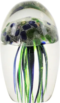 Produktbild von FURNARO Briefbeschwerer Medusa aus Glas in Grün-Blau