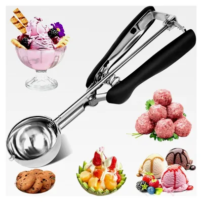 Produktbild von Eisportionierer Edelstahl 5 cm, Eislöffel 45 ml, Teigportionierer