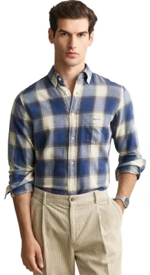 Produktbild von Gant Herren Langarmhemd gestreift, blau, Button-Down Kragen, normale Passform
