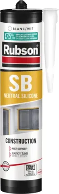 Produktbild von RUBSON neutraler Silikonkitt Bau - weiß - 280ml - 1714258