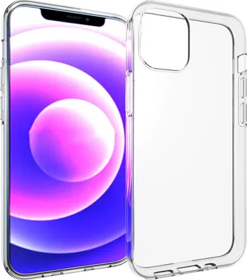 Produktbild von eSTUFF - Hintere Abdeckung für Mobiltelefon - Thermoplastisches Polyurethan (TPU) - klar - für Apple iPhone 13 mini (ES67100001)