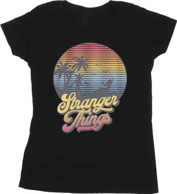 Imagen del producto de Camiseta para mujer de Netflix, diseño "Stranger Things LA", modelo BI40069 (talla L), color