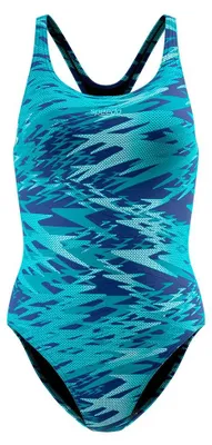 Produktbild von Speedo Hyperboom Print Medalist Badeanzug Blau 36 Frau Blau 36