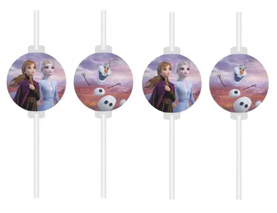 Obrázek produktu pro Javoli Papírová brčka Frozen II 4 ks