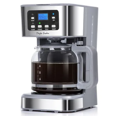 Produktbild von Taylor Swoden - Pewter, mit Timer,1.5L Filterkaffeemaschine, Tropf-Stopp