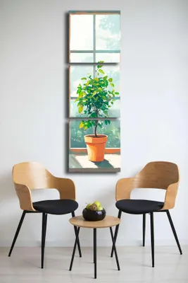 Immagine prodotto di Wallity, 3P4545BSRC-008, Quadro decorativo su tela (3 pezzi), Multicolore, Tela, 45 x 141 cm